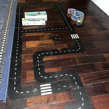 Wooden Road Set Inc police car