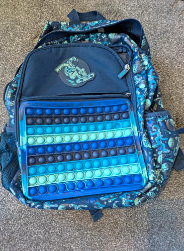 Smiggle blue astronaut graphic - blue,