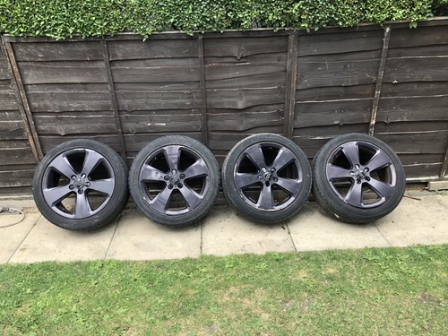 Audi black alloy wheels - a3,