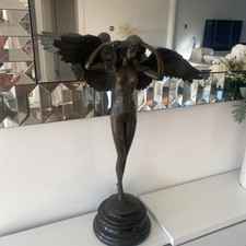 BRONZE Nude Angel Statue by A