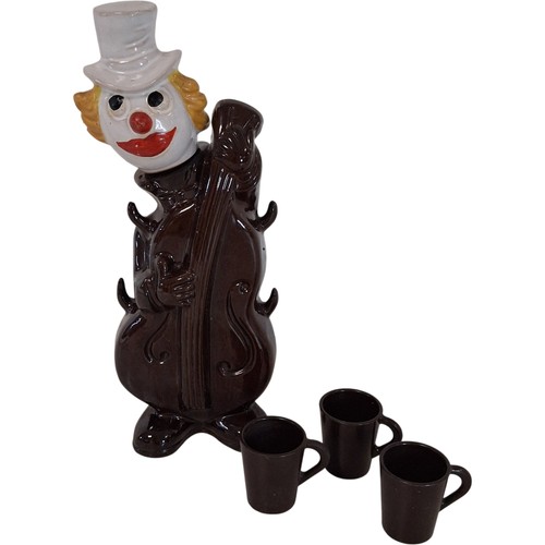 Vintage clown decanter ceramic - vintage,