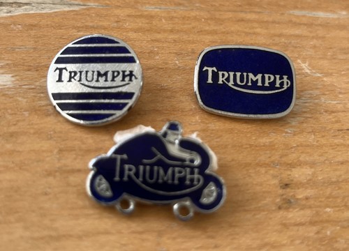 Vintage triumph motorcycle pin - vintage,