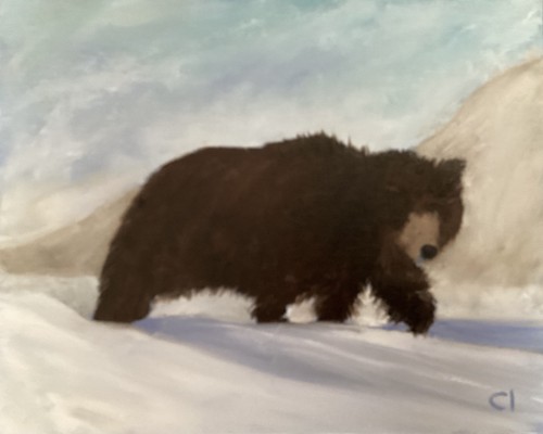 Wildlife original oil painting - oil,