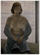 Naked Girl in a Blanket Lucian Freud print in 11 x 14 inch mount SUPERB