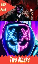 Halloween Masks Light Up Purge