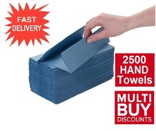 2560 x Blue C Fold Paper Hand