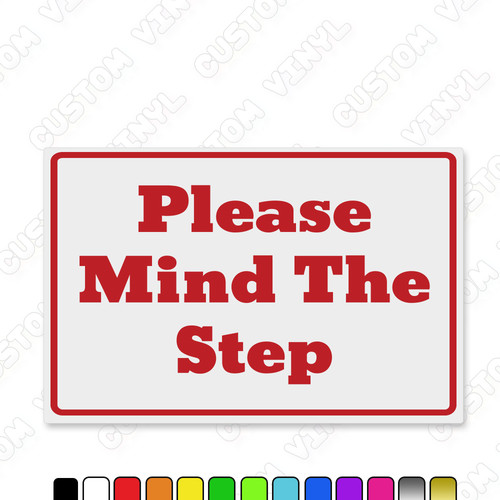 Please mind the step plastic - the,