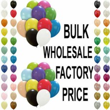 100 LARGE PLAIN 10" BALLOONS
