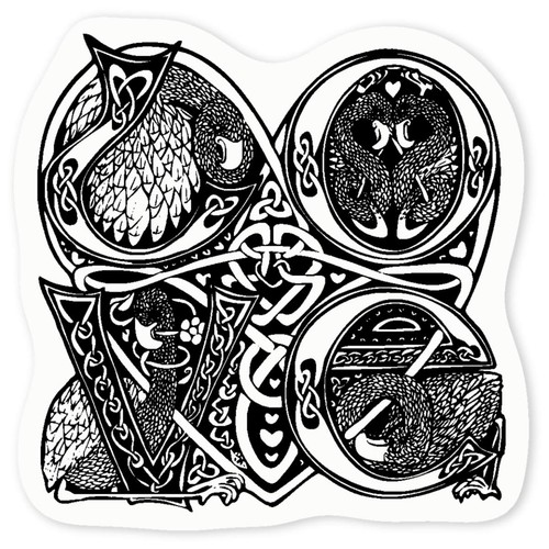 Celtic love birds - 'celtic,