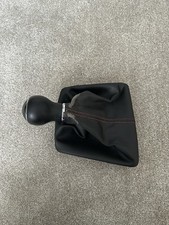 SEAT LEON FR MK3 2013-2020 6 SPEED MANUAL GEAR KNOB & GAITER **RED STITCH**