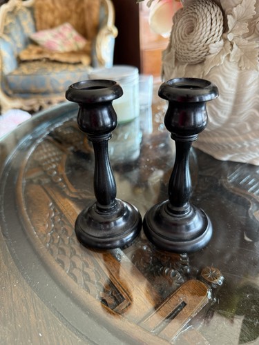 Georgian ebonised treen - georgian,