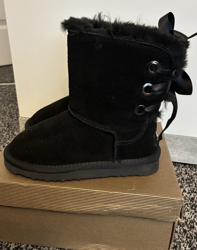 Girls ugg boots black - boots, size