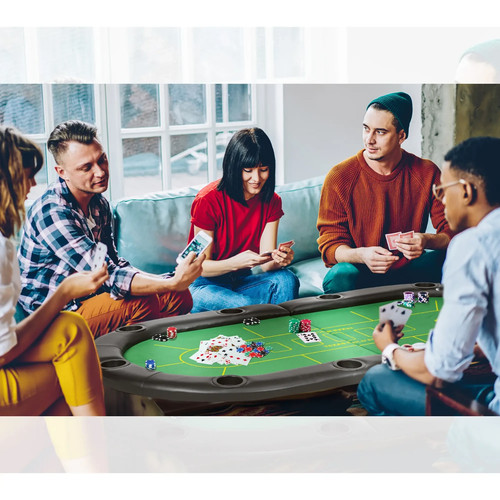 Foldable poker mat 10player - foldable,