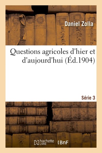 Zolla questions agricoles - questions,