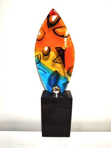 Leaf handmade colourful - handmade,