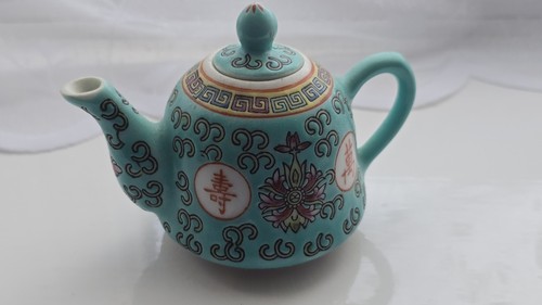 Chinese porcelain turquoise - porcelain,