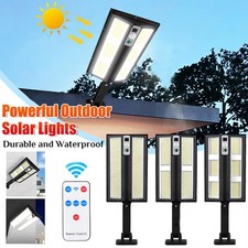 9900000LM LED Solar Street Light Commercial Wall Lamp Dusk To Dawn Outdoor Road