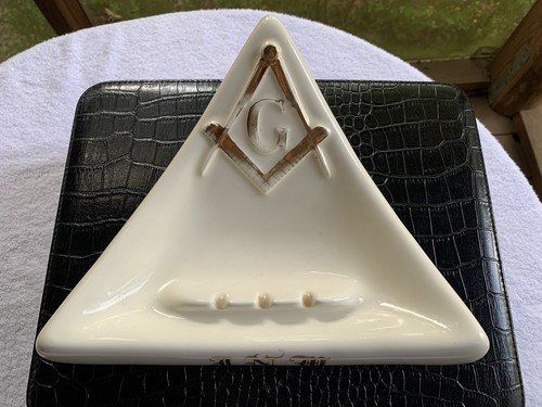Vtg masons ashtray freemason - vtg,