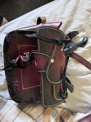 Horse saddle handbag - saddle,
