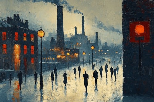 Lowry style canvas - l,