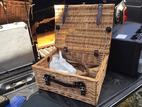 Small wicker hamper - wicker, basket