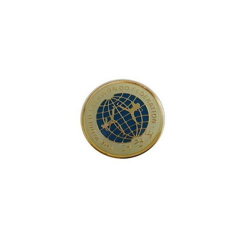 Taekwondo wtf metal lapel pin - wtf,