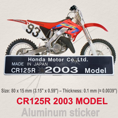 Honda cr125 2003 aluminum - aluminum, foil