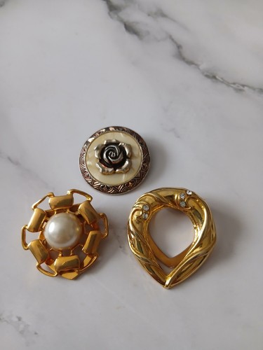 Vintage scarf clips - vintage,