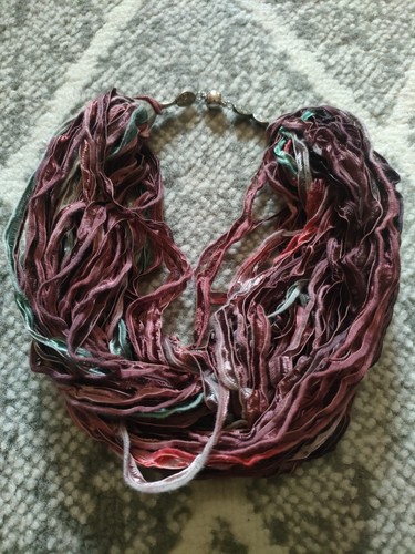 Scarf necklace with magnetic - scarf,