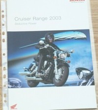 HONDA CRUISER MOTORBIKE RANGE 2003 UK BROCHURE (VTX VT SHADOW) EXC COND.