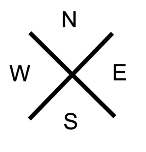 Compass symbol sticker - symbol,