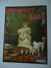 Large Sunlight Soap Metal Sign