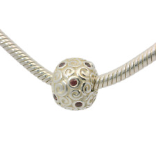 Genuine PANDORA 790962CZP Rare Pink Wind Clip Charm Only