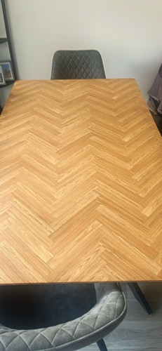 5pc herringbone dining table - 5pc, &