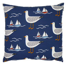 Seagulls & Sail Boats Cushion