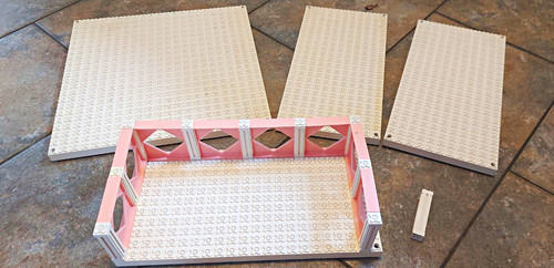 Lego scala white baseplates - white,