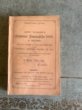 1884 Wisden Original Paperback