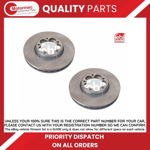 Febi front brake disc set - febi,