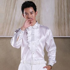 Men Shirt Frill Top Long