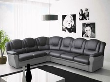 Corner Sofa Black and White or