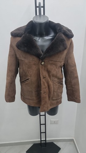 Brown shearling men jacket - men's,