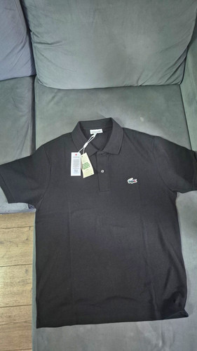 Lacoste men black solid - black, polo