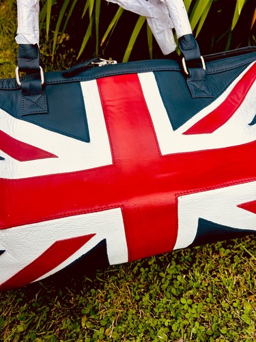 Leather union jack - leather, duffel