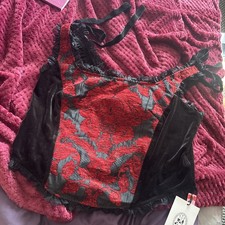 Velvet Goth Corset Style XL
