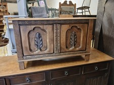 Mid 20th Century Stripped Oak Decorative Blanket Box.