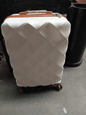 cream and brown kono 24inch suitcase