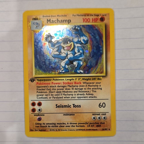 Pokémon machamp base set - base,