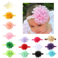 5 -10pcs Newborn Baby Headbands Elastic Kids Girls Bow Hair Band Headdress UK