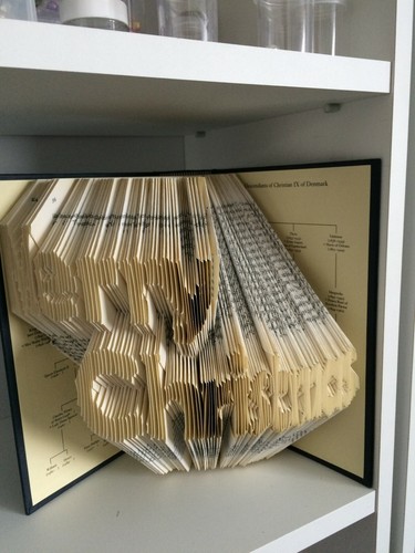 Book folding paper pattern - book,