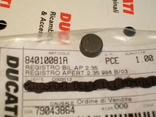 Balance shaft register new